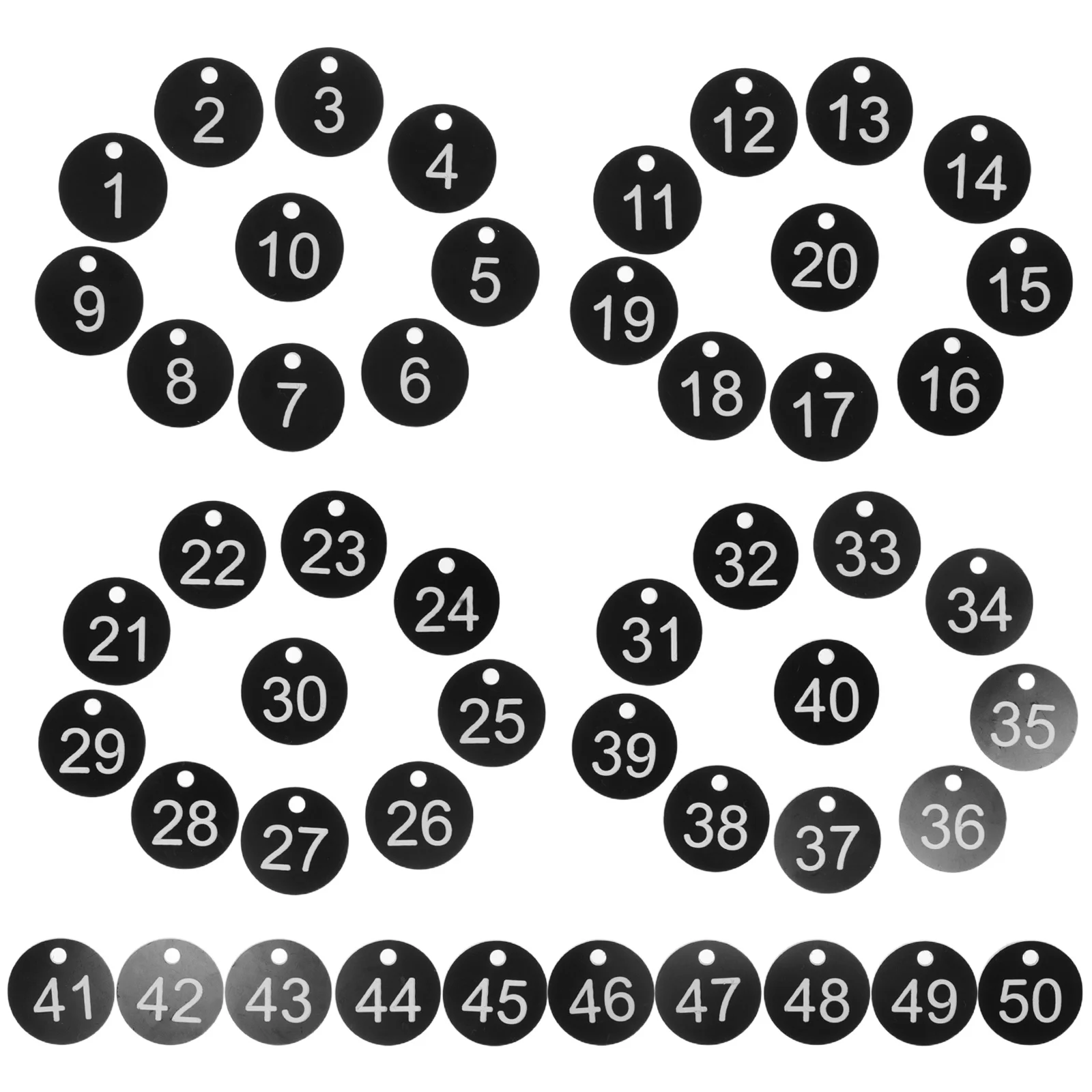 Пластиковые бирки с номерами 1-50 - Фотография_4