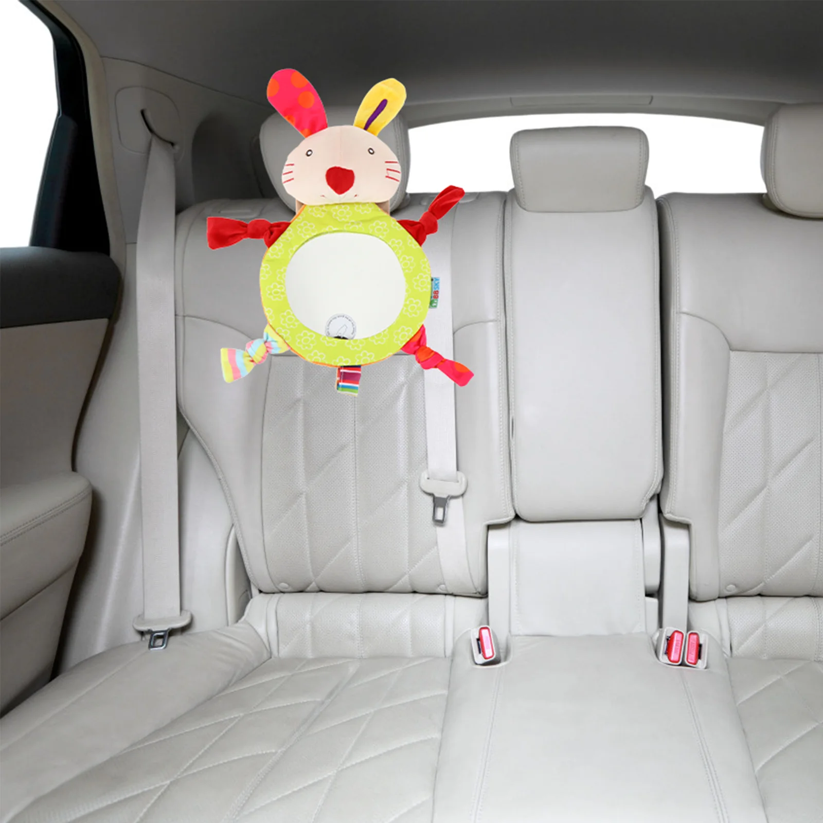 Милое детское автомобильное зеркало с мультяшным кроликом