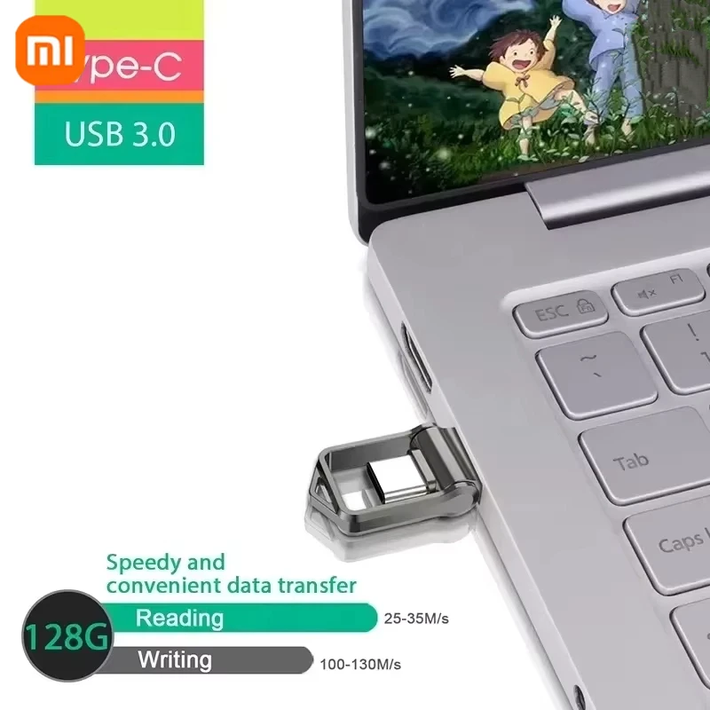 Xiaomi mini 32 гб 64 гб 128 гб тип c ультра двойной флэш-накопитель usb 3 - Фотография_2
