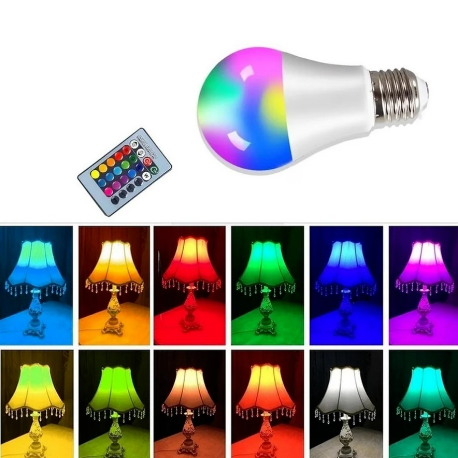 E27 светодиодная rgb лампа-прожектор - Фотография_2