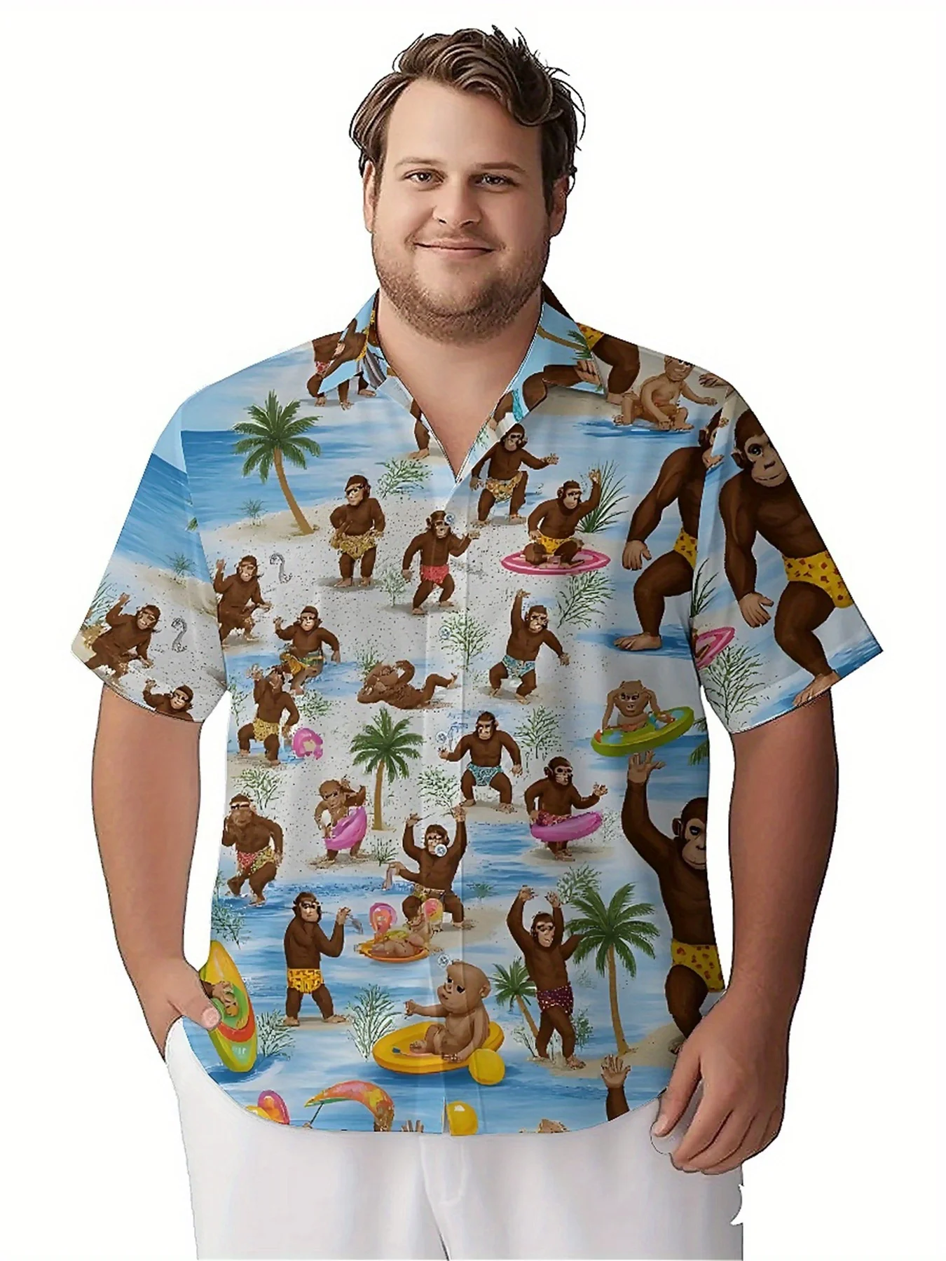 Мужские гавайские рубашки больших - Фотография_5
