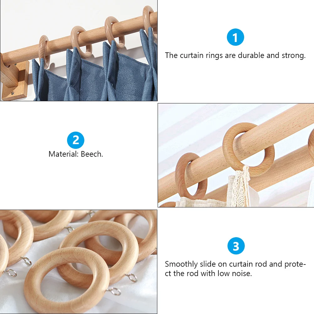 Деревянные кольца для штор - Фотография_3