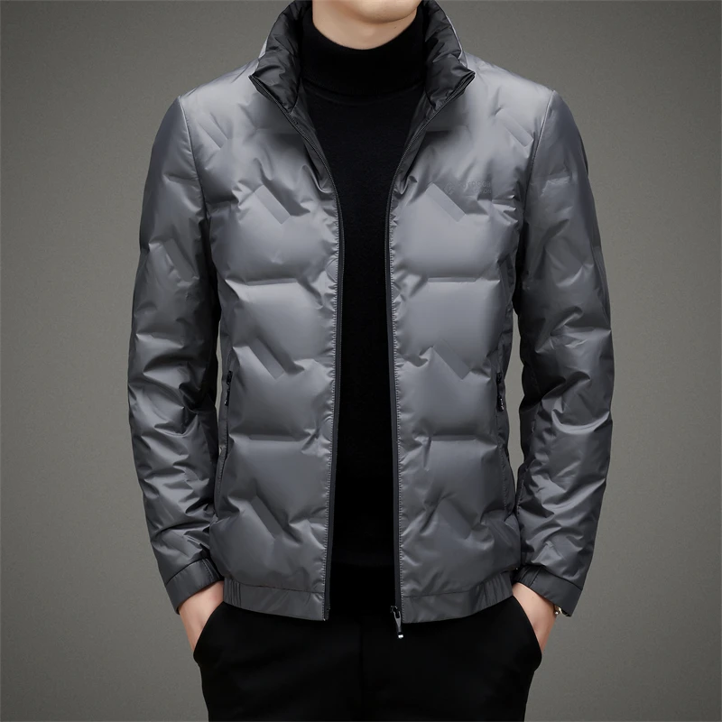 Высококачественная мужская легкая яркая куртка на утином пуху - Фотография_2