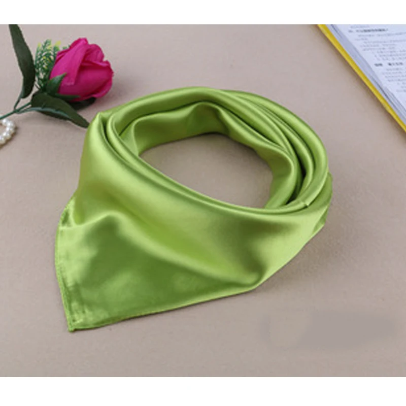 Обувь на любой сезон; новое однотонное цвет для женщин шёлковый шарф - Фотография_4