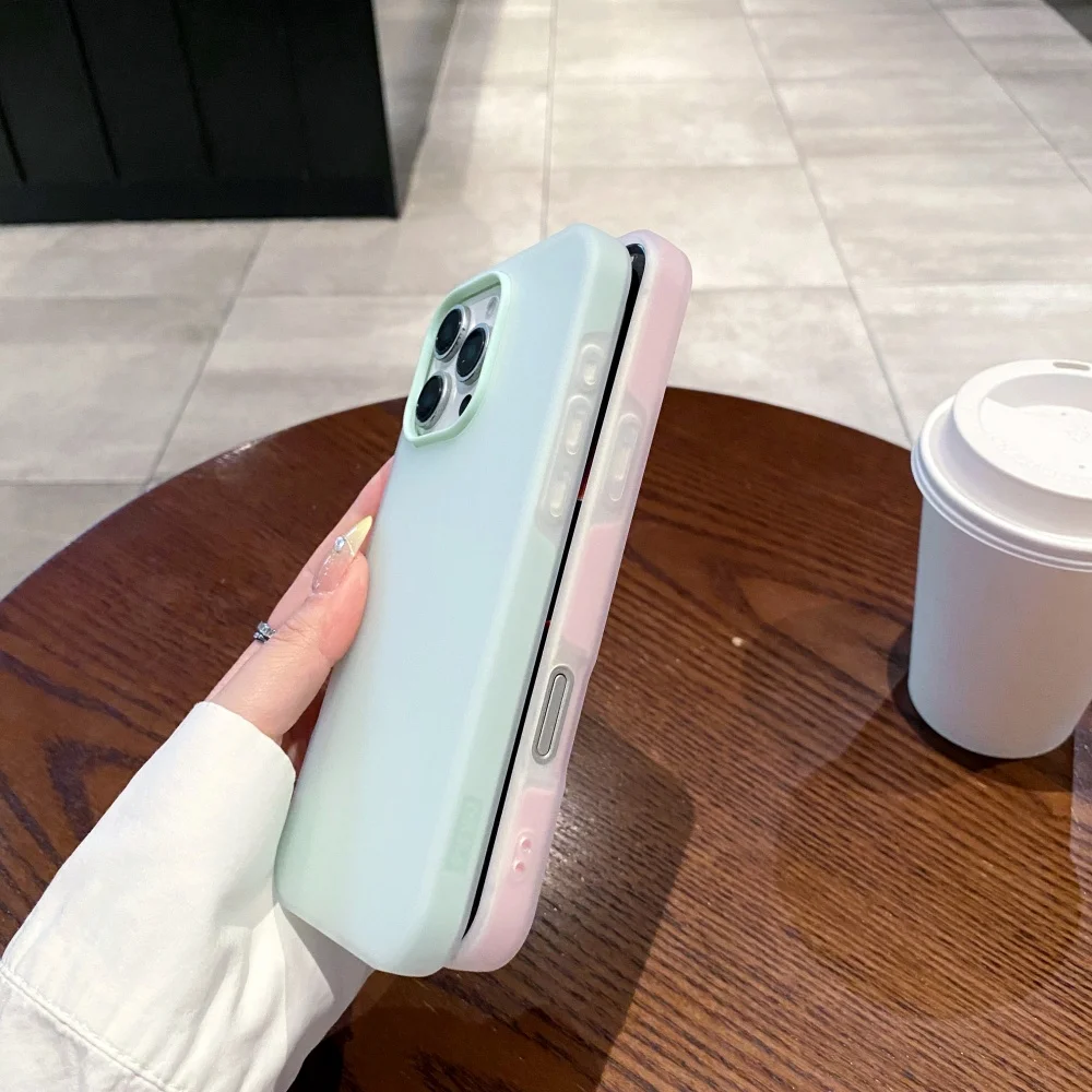 Мягкий матовый прозрачный чехол для телефона candy для iphone 17 - Фотография_5