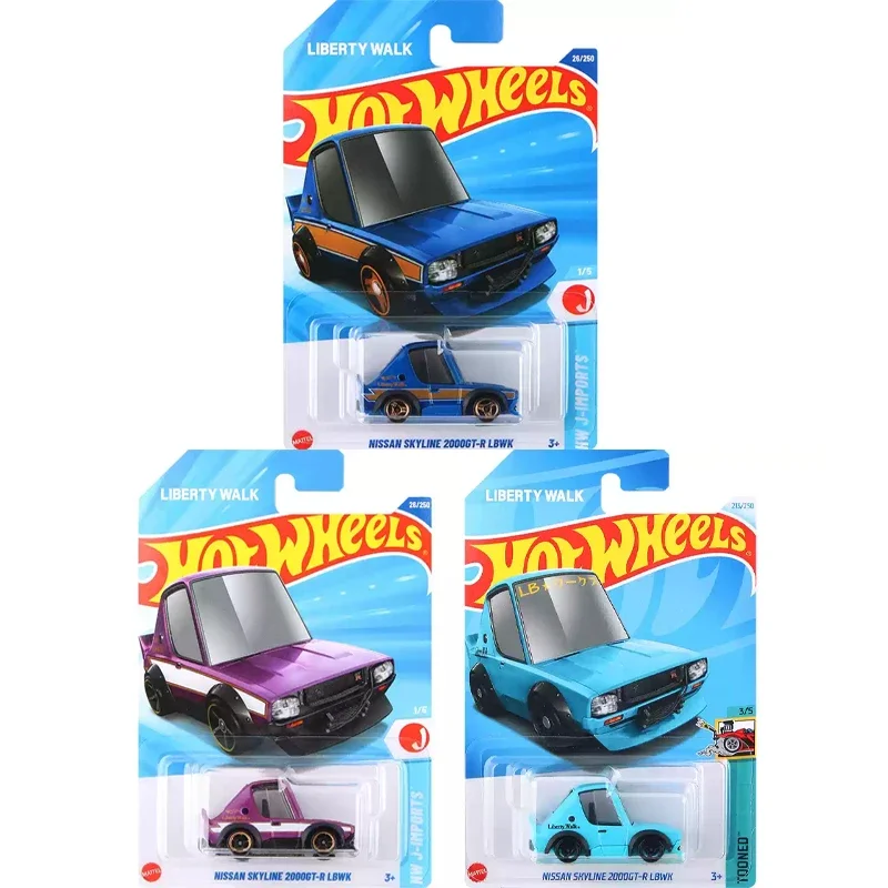 Оригинальный автомобиль hot wheels nissan skyline 2000gt-r lbwk