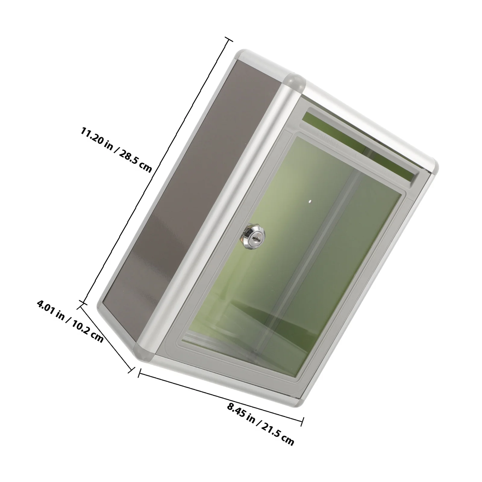 Прозрачная почтовая коробка из алюминиевого сплава - Фотография_3