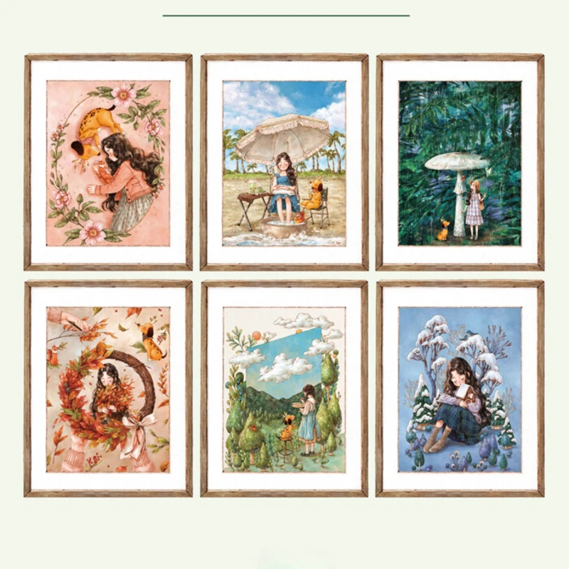 Корейская книжка-раскраска aeppol of the four seasons - Фотография_4