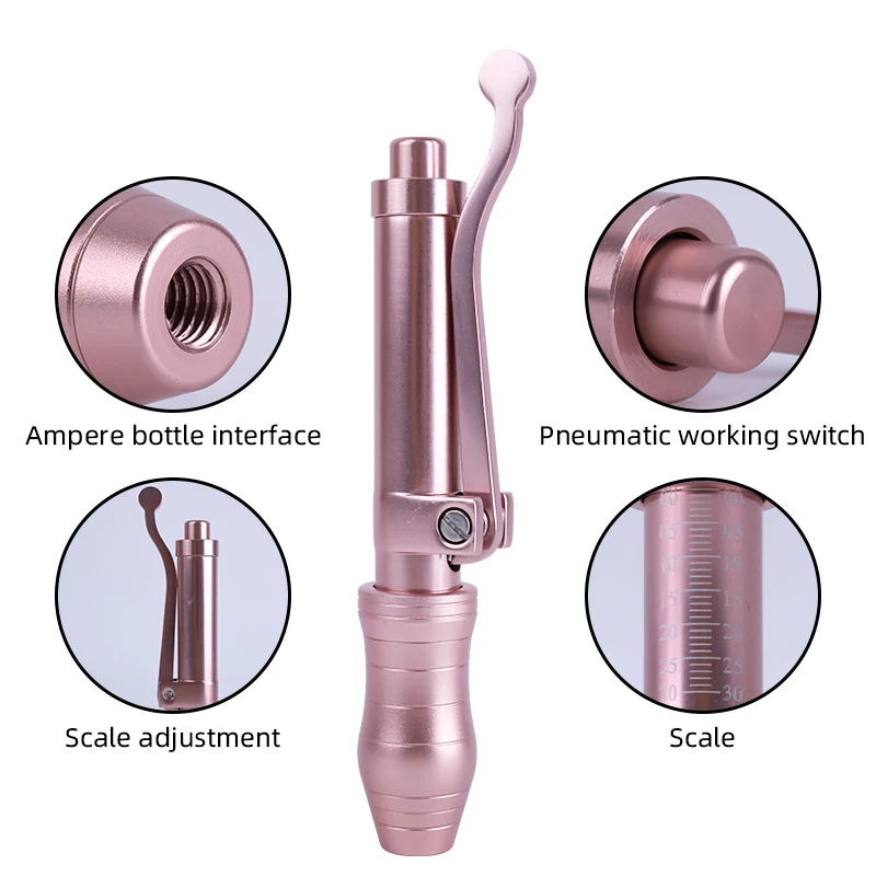 Розовая прозрачная ручка с гиалуроновой - Фотография_2
