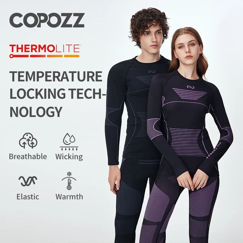 Новинка, зимнее быстросохнущее термобелье copozz для мужчин и женщин - Фотография_2