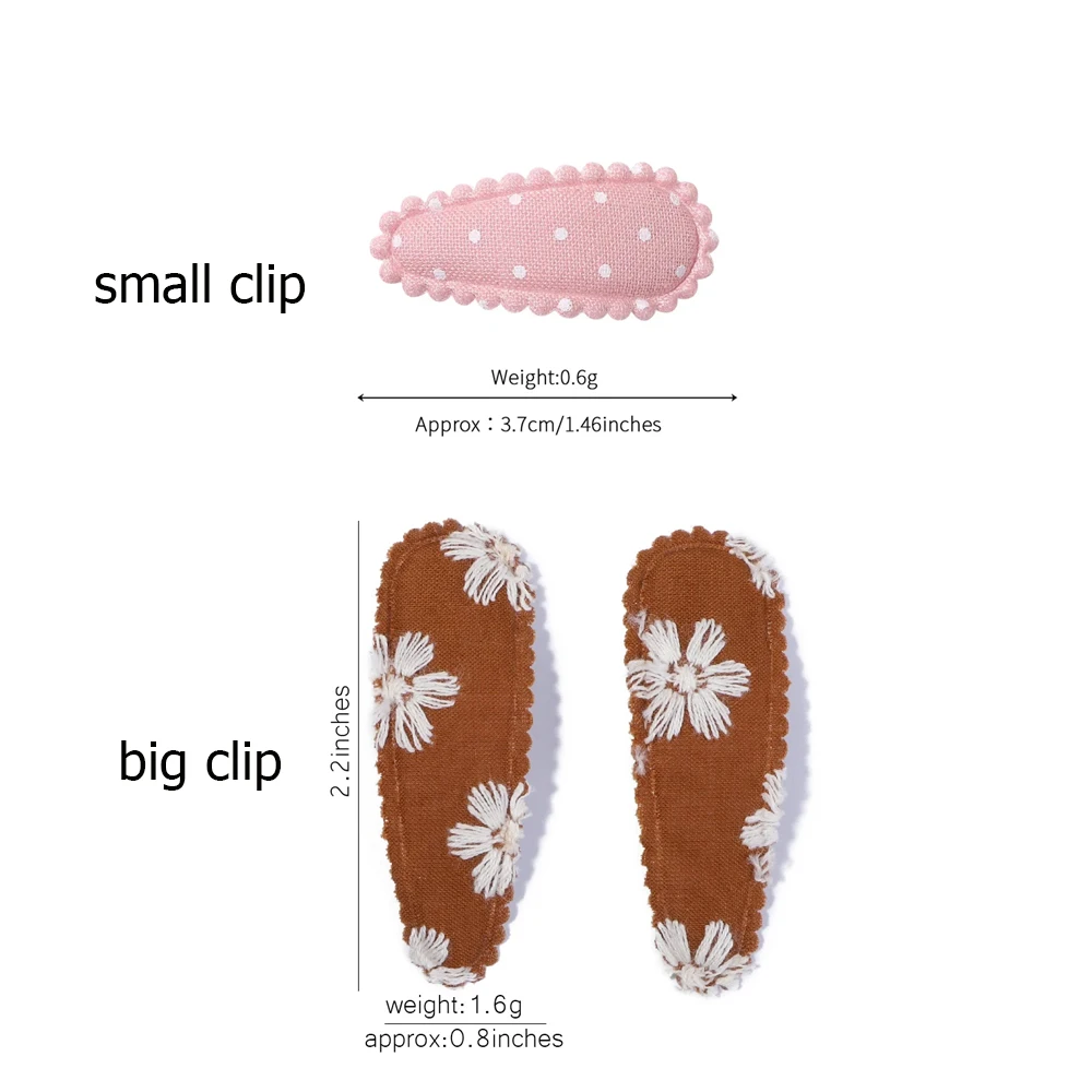 Заколки для волос в форме капли воды с принтом для милых девочек - Фотография_6