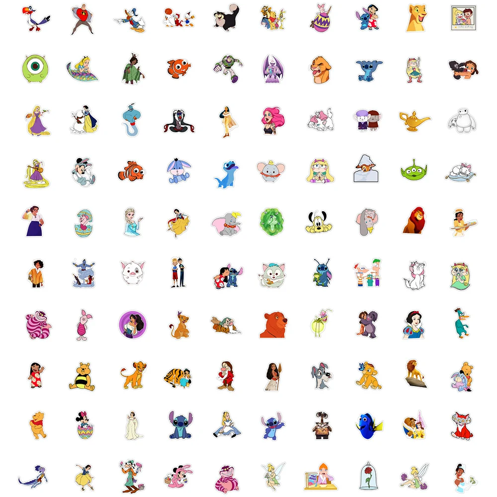 Милые смешанные аниме-наклейки диснея - Фотография_6