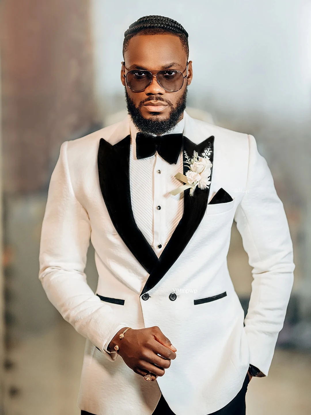 Белые мужские костюмы из 2 предметов - Фотография_3