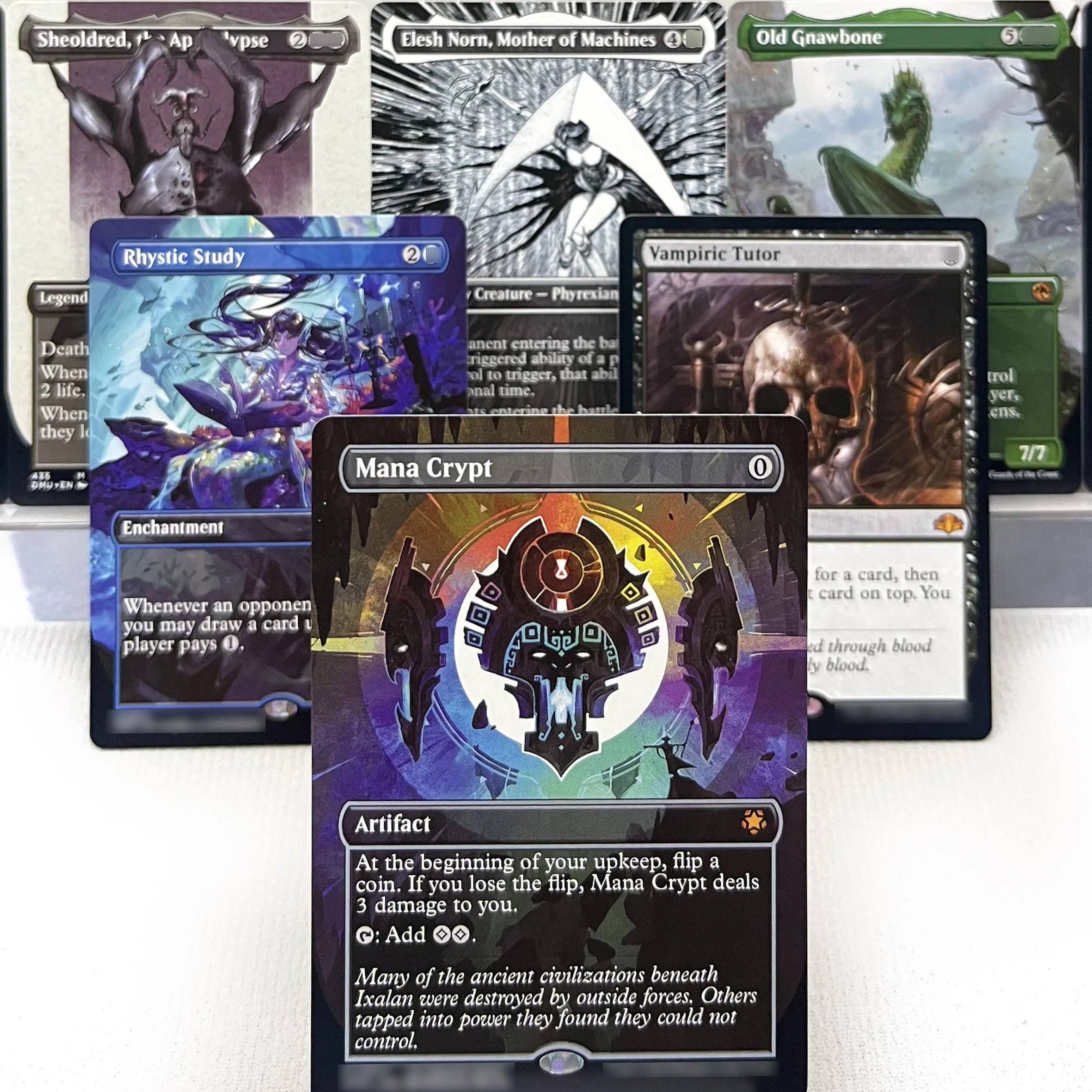 One eld afr mid holo12-i01 tcg прокси волшебные карты sheoldred - Фотография_2