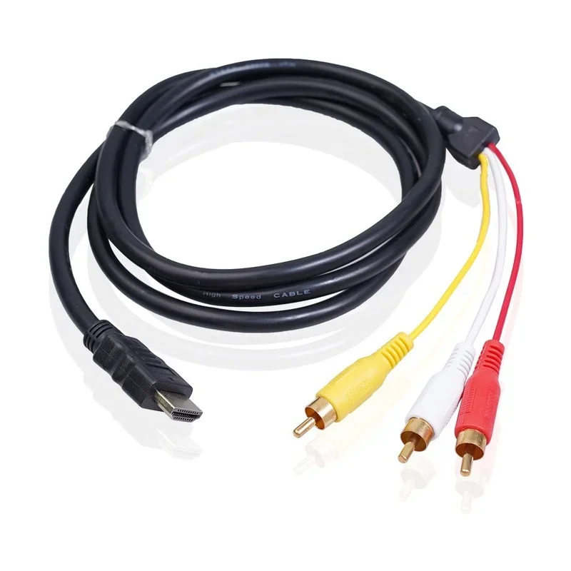 1,8 м черный hdmi-совместимый штекер на 3