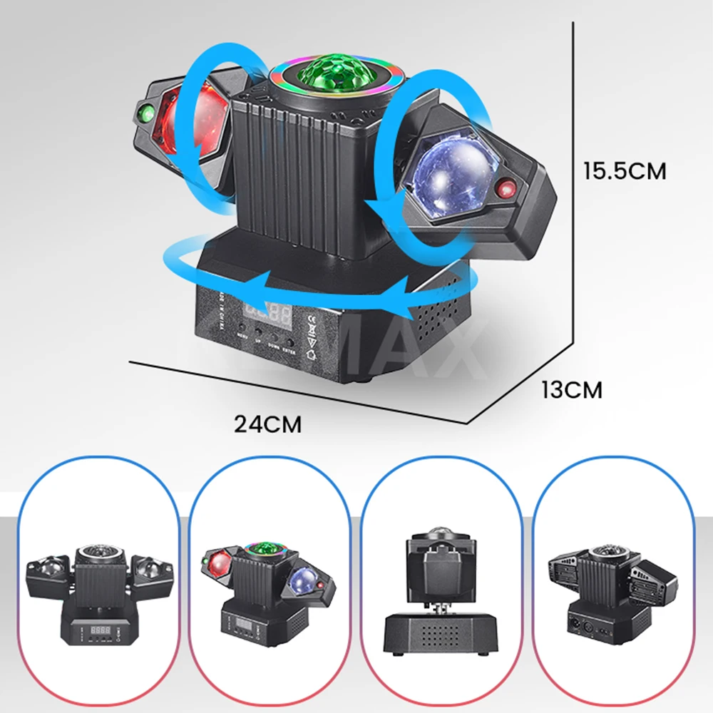 2-arm disco party light 50w mini - Фотография_4