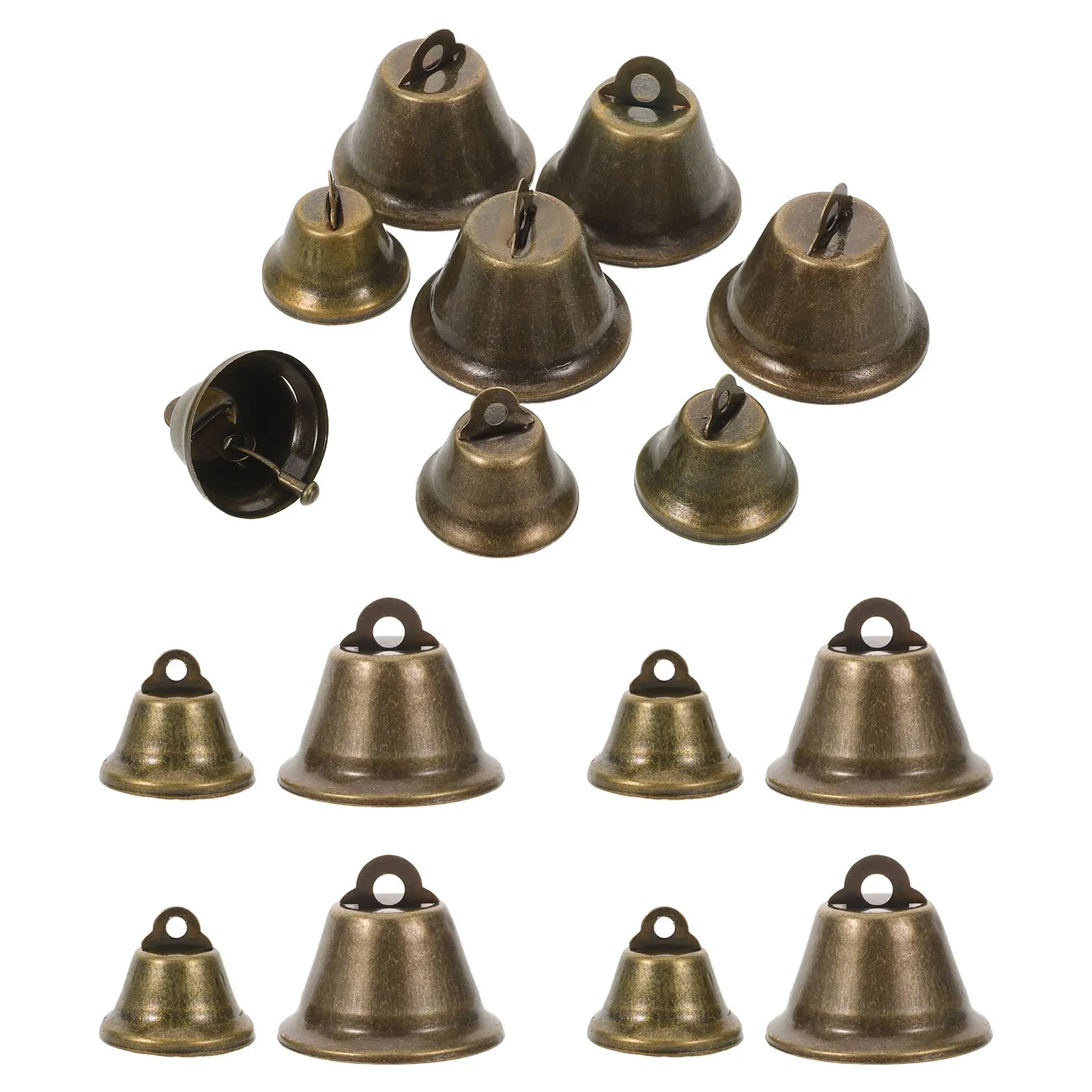 Металлические маленькие колокольчики в винтажном стиле - Фотография_2