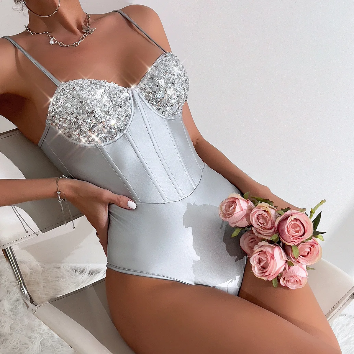 Сексуальный лифчик halter костюмы - Фотография_3