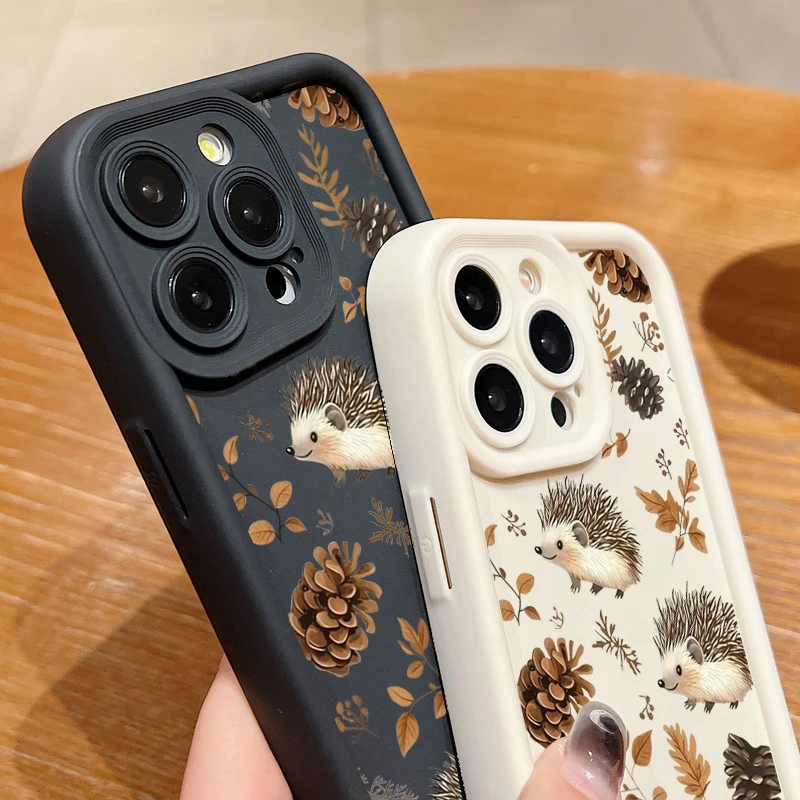 Tylish trendy cute hedgehog черный - Фотография_3