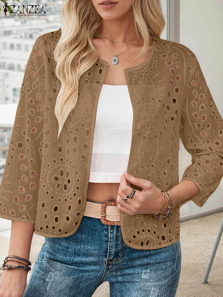 Стильные осенние открытые кардиганы zanzea - Фотография_5