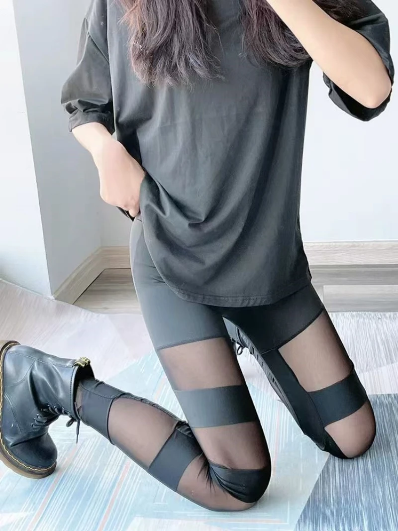 Женские сетчатые леггинсы - Фотография_3