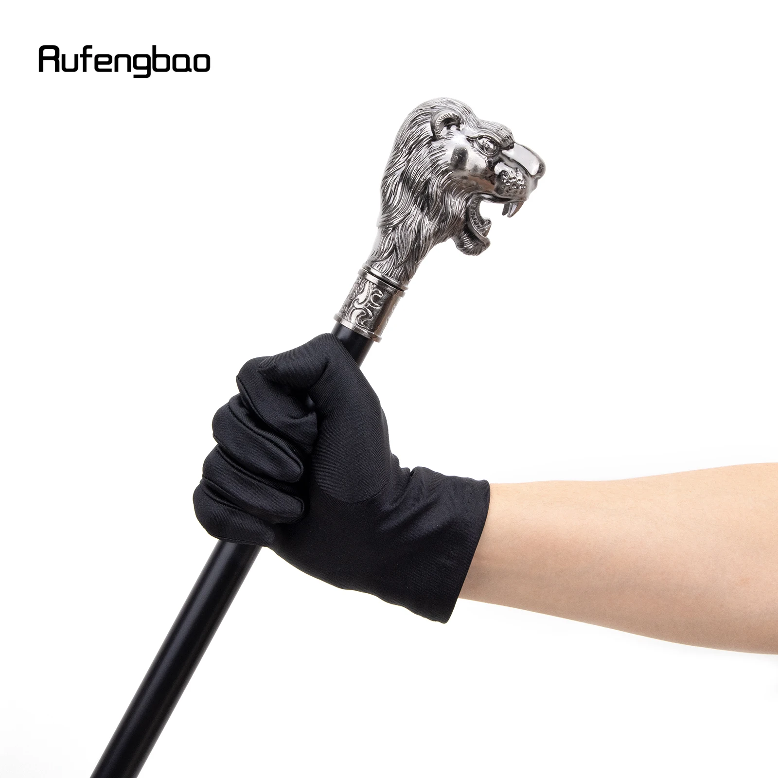 Серебряная голова льва с усами - Фотография_2