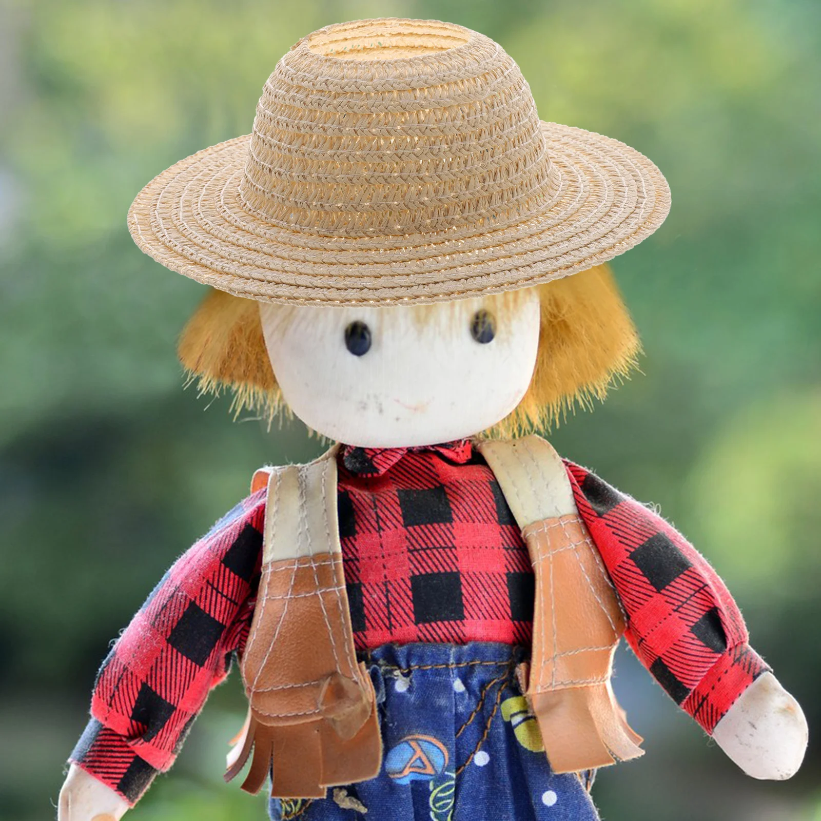 Миниатюрная тканая соломенная шляпа