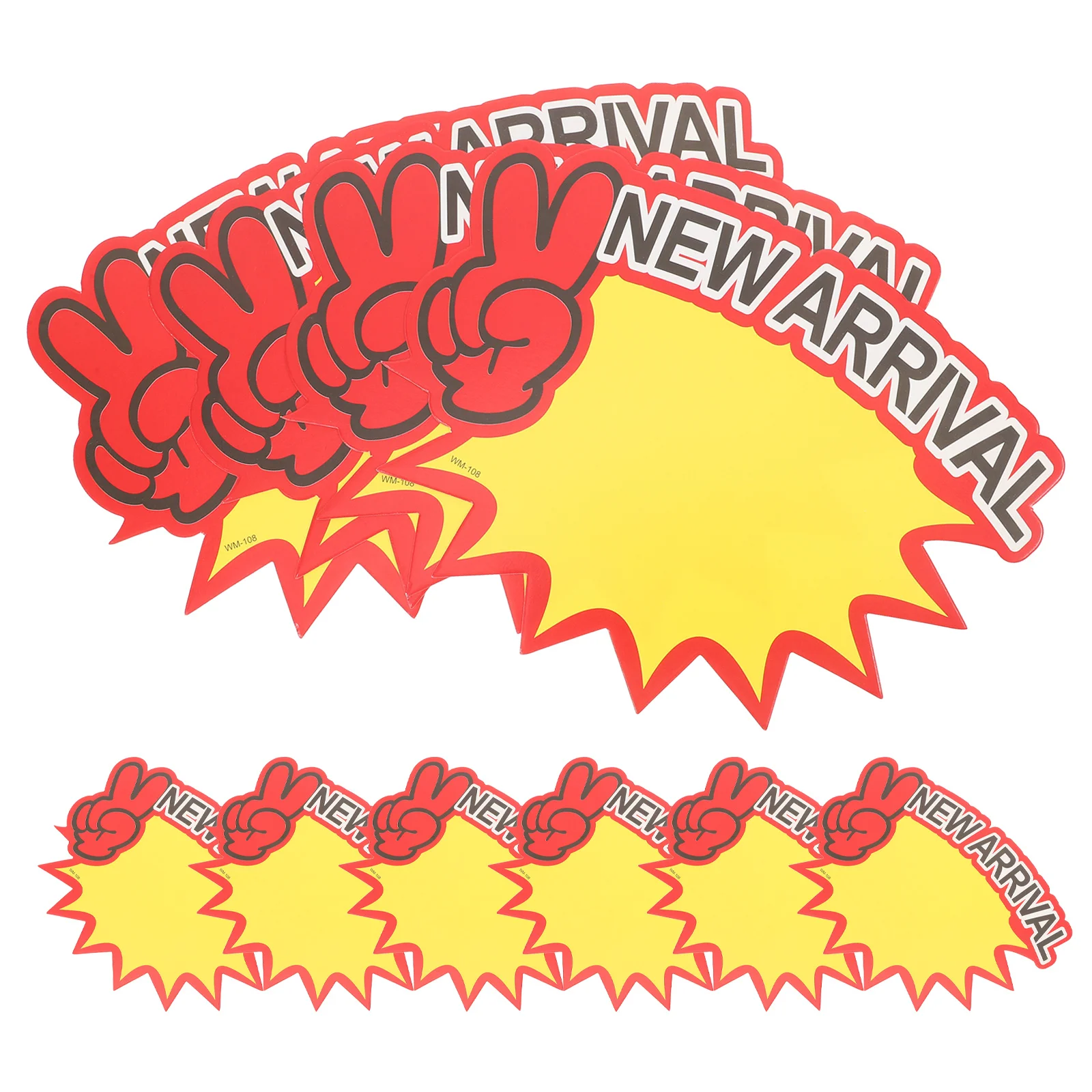 Ценники пустой белой бумаги розничный - Фотография_5