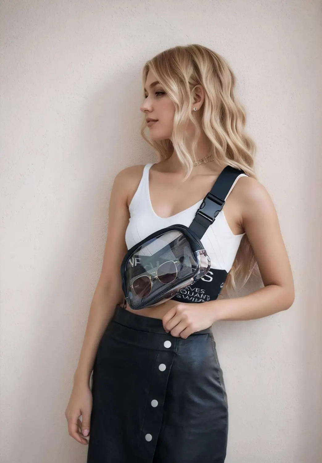 Прозрачная поясная сумка fanny pack - Фотография_2