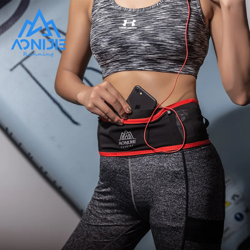 Тонкая поясная сумка aonijie w938s для бега - Фотография_6