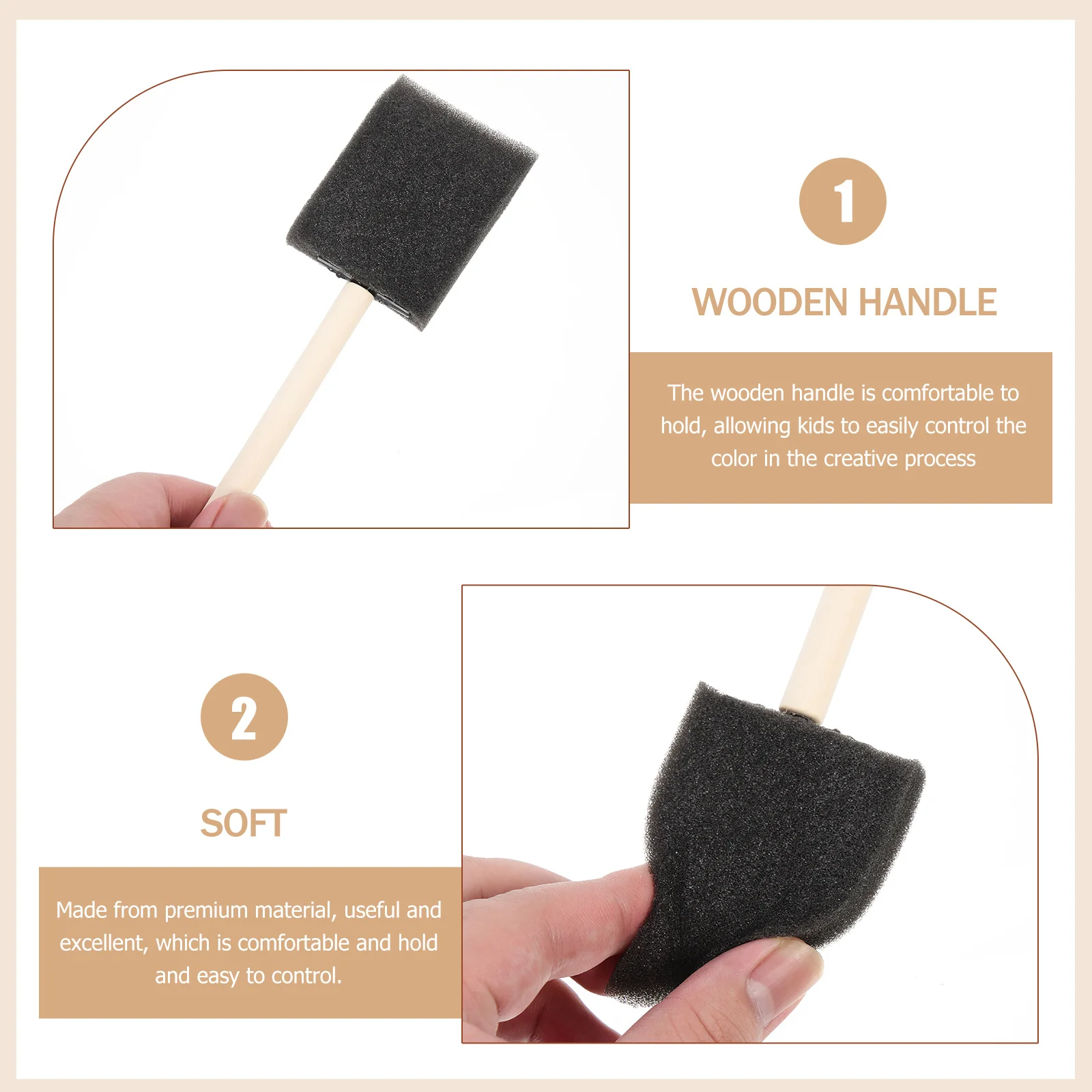 Детская губка, кисть для рисования - Фотография_6