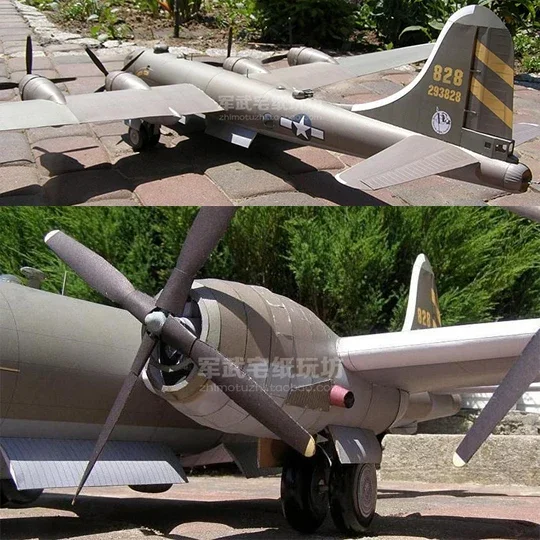 Суперфоратор-бомбардировщик b29 из бумаги в сша - Фотография_2