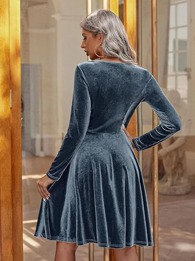 Осень-зима 2022, женское бархатное - Фотография_4