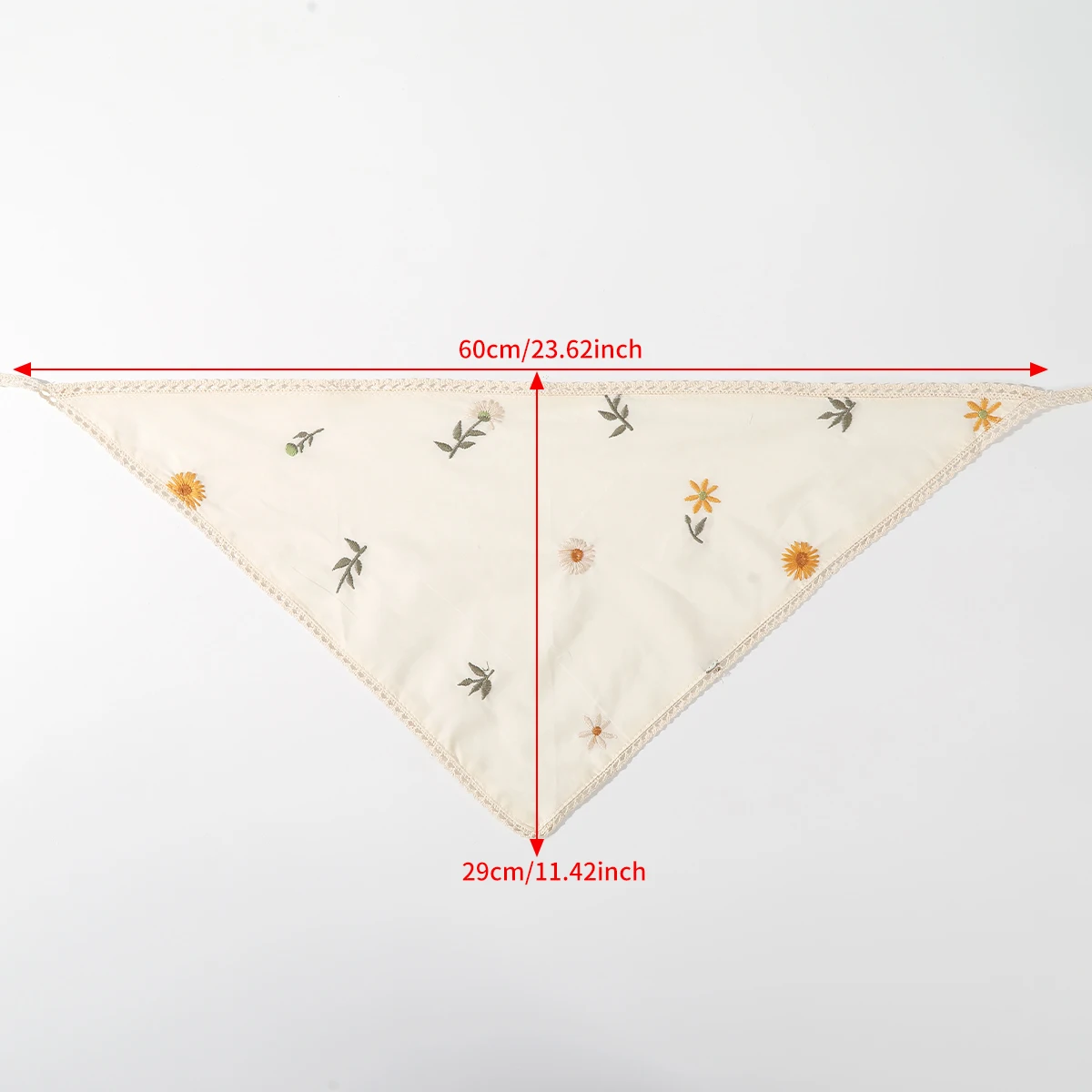 Треугольный шарф с тканевым принтом - Фотография_6