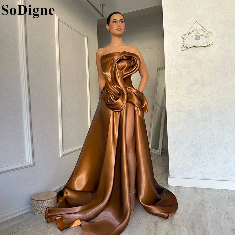 Sodigne элегантные коричневые вечерние