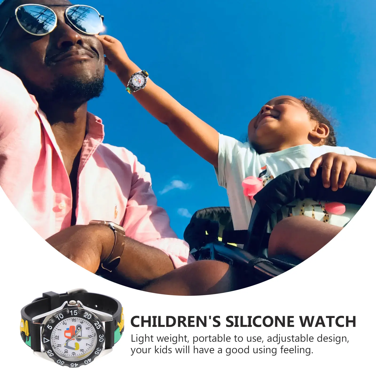 Детские кварцевые часы с 3d мультяшным рисунком - Фотография_6