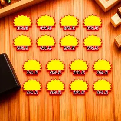 Ценники, пустые рекламные наклейки - Фотография_6