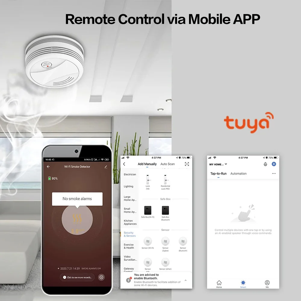 Умный wi-fi детектор дыма tuya - Фотография_4