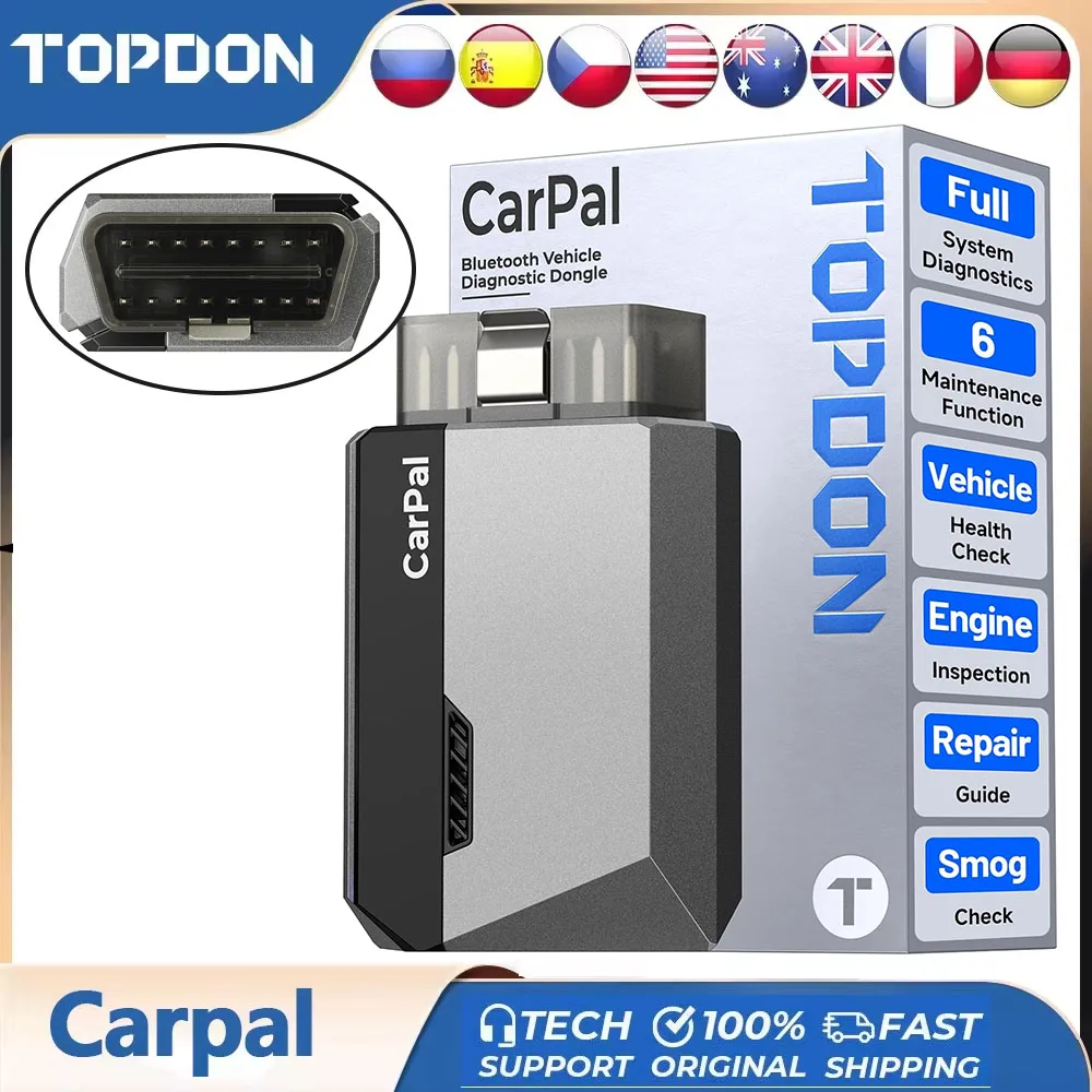 Topdon carpal obd2 сканер для автомобиля