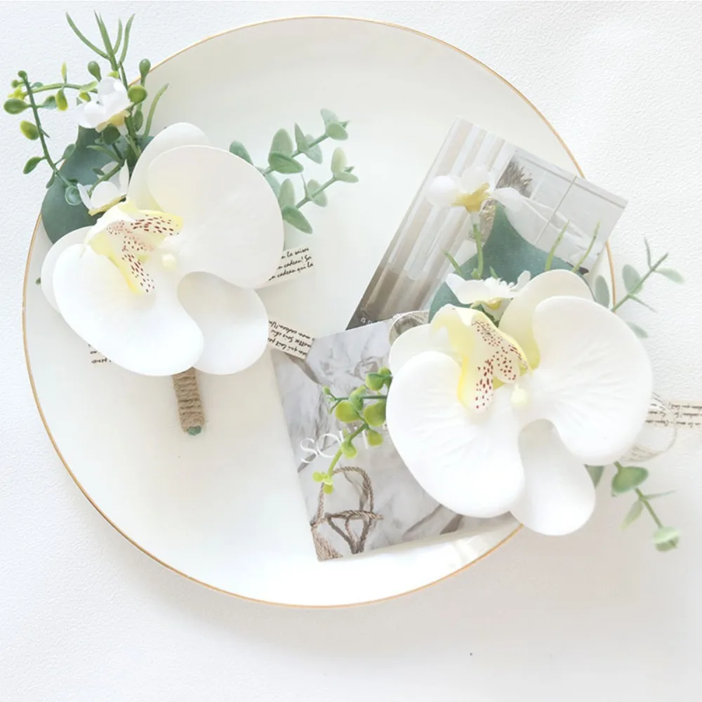 Бутоньерки цвета слоновой кости для мужчин - Фотография_6