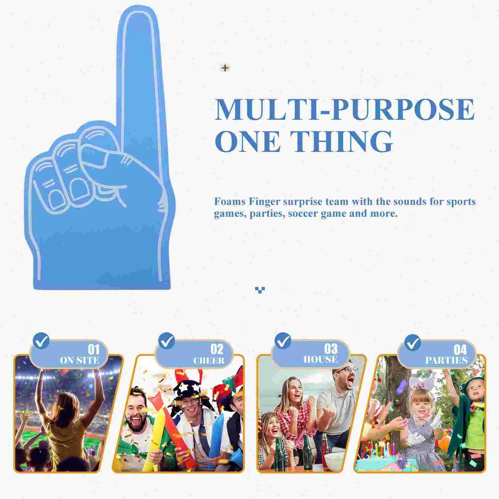 Перчатки из пены cheer prop - Фотография_4