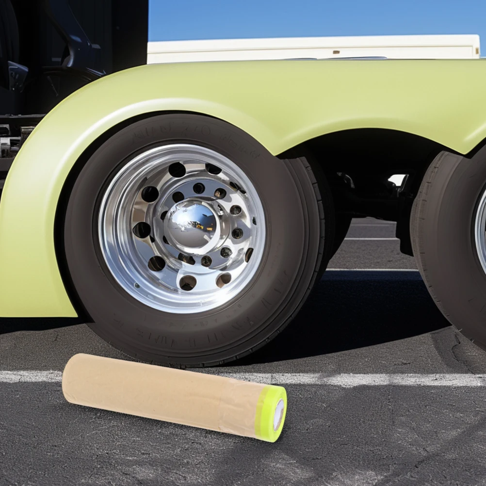 1, маскировочный рулон для покраски крафт-коричневой бумаги