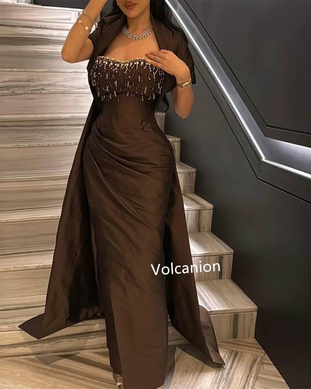 Плиссированные платья миди без - Фотография_3