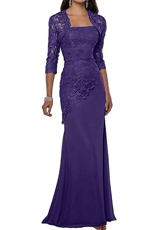 New chiffon lace mother of the - Фотография_4