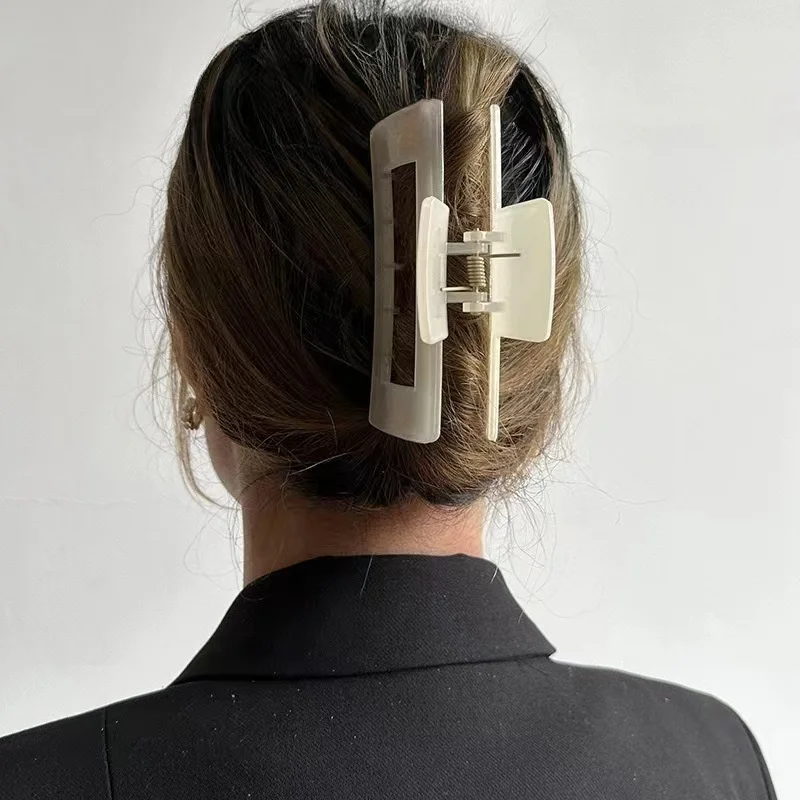 Большие заколки-когти 13 см для густых волос - Фотография_2