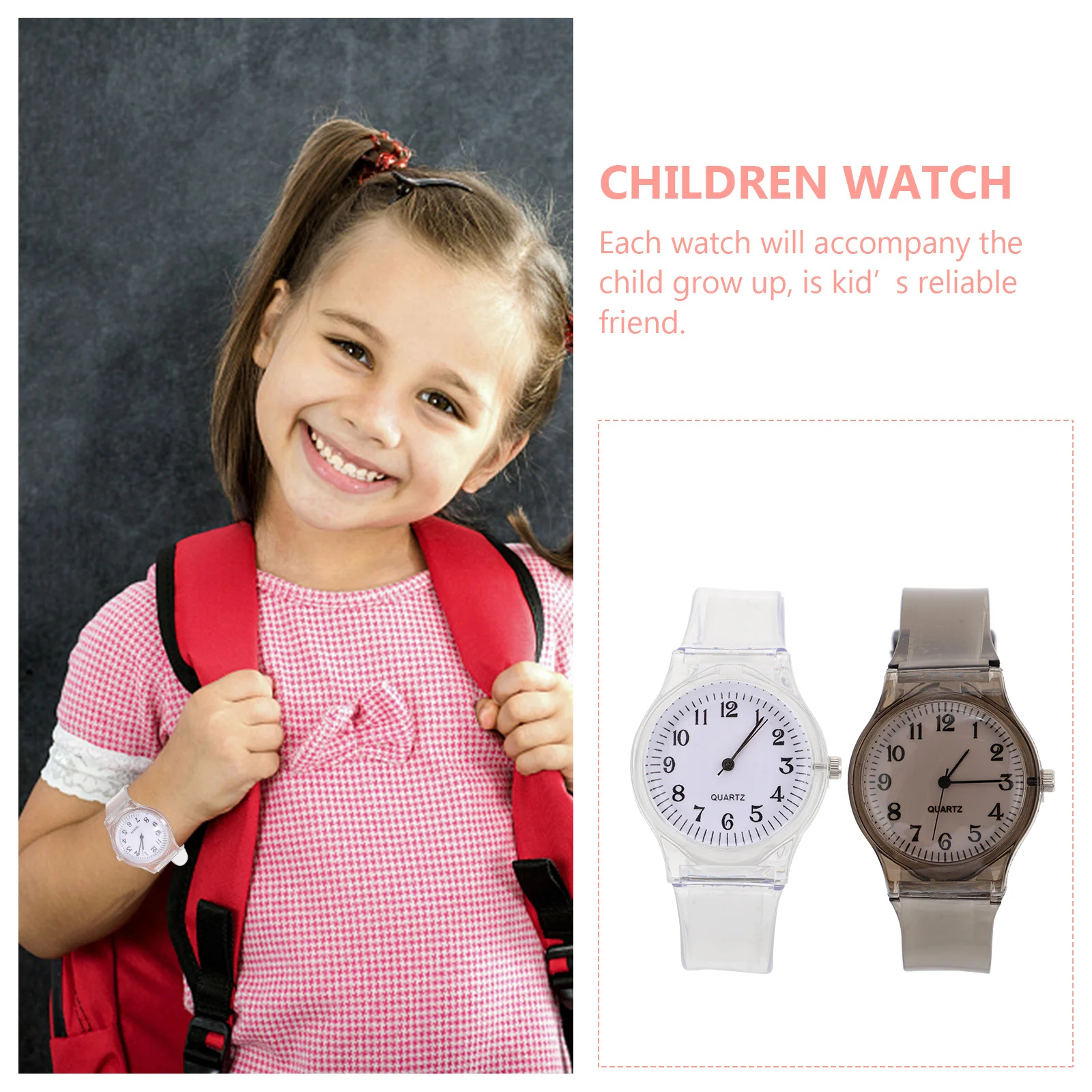 Стильные пластиковые детские модные часы для тренировок и обучения - Фотография_6