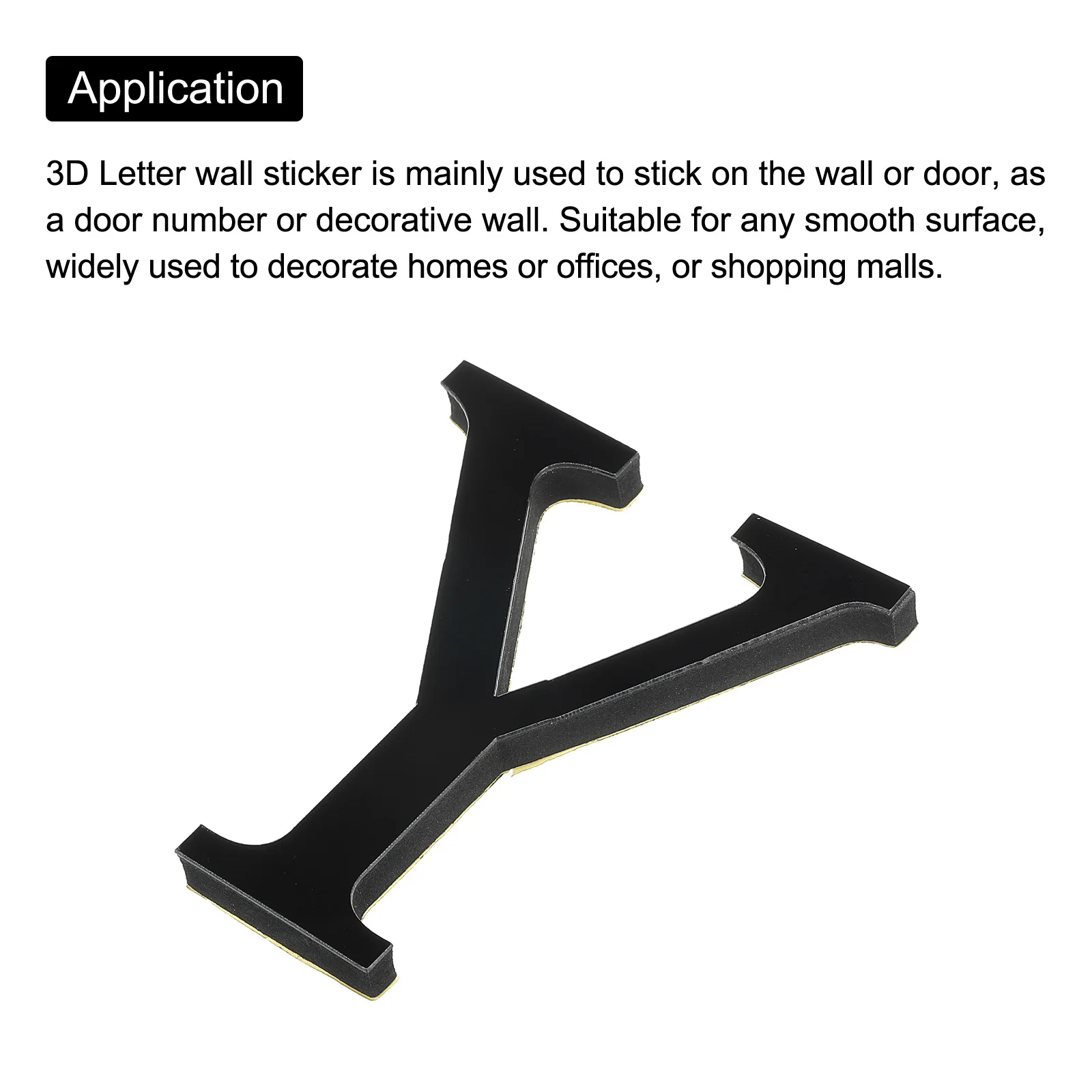 10 см черный 26 английских букв - Фотография_4