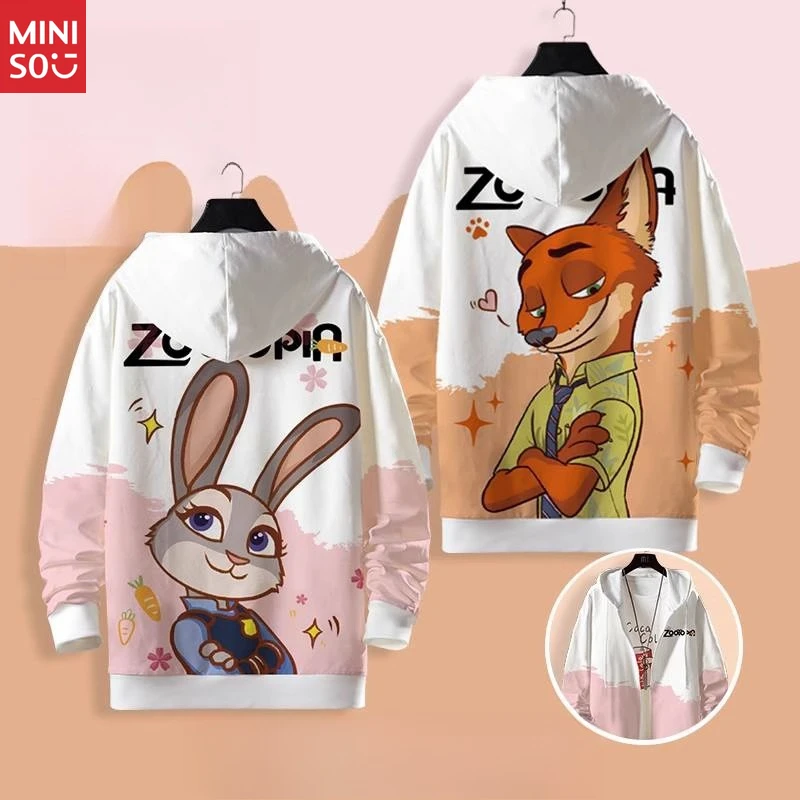 Мужской кардиган с капюшоном miniso zootopia - Фотография_3