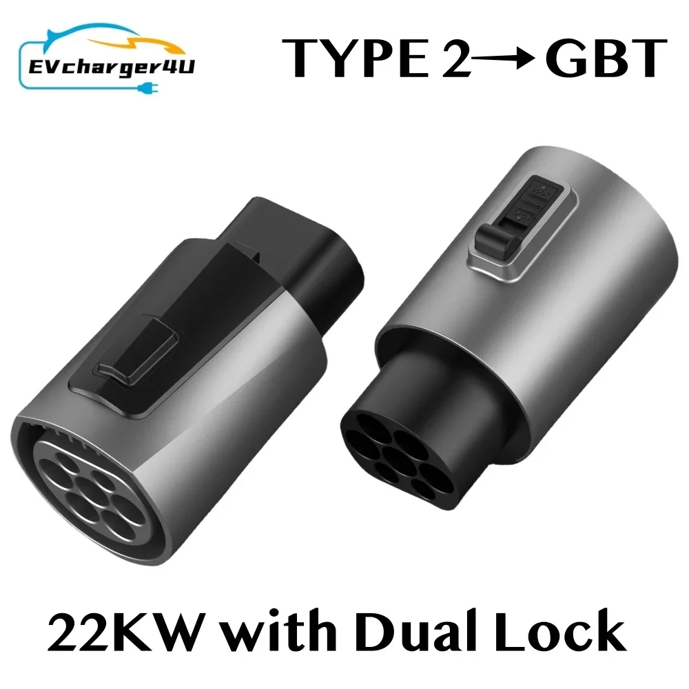Evcharger4u iec62196 адаптер для электромобилей типа 2 на gbt