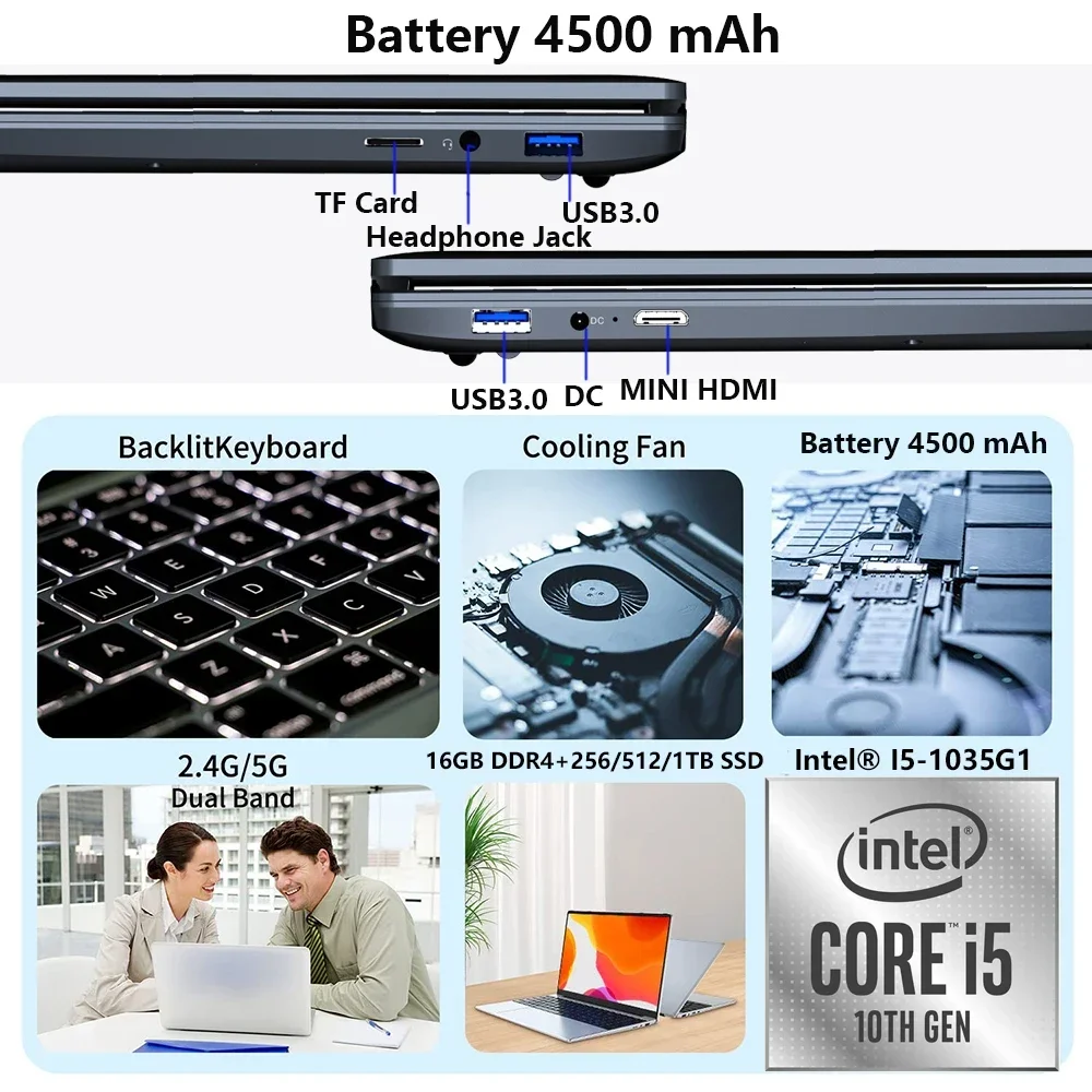 Офисные учебные ноутбуки i5 windows - Фотография_2